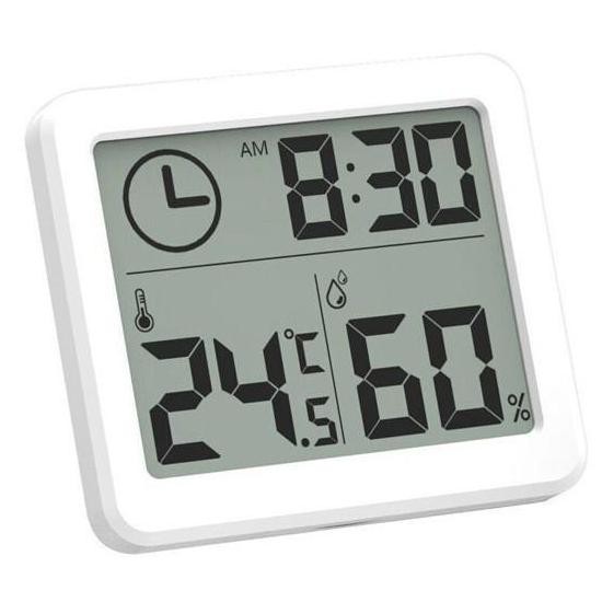 JAM LED DIGITAL MINI MEJA DINDING THERMOMETER HYGROMETER SENSOR TERMURAH