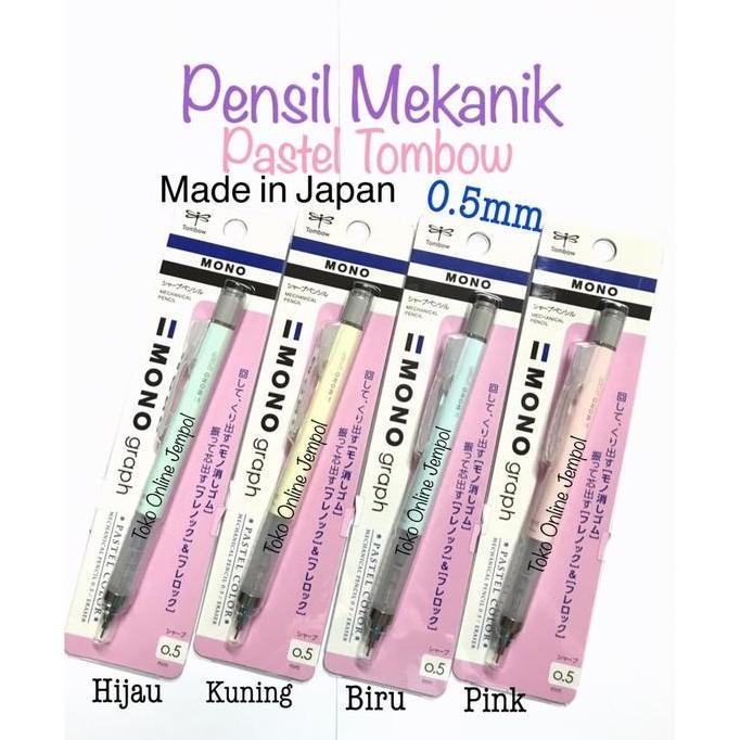 

Terbaru 0.5 Pensil Mekanik Pastel Tombow Mono Graph DPA-136x 0,5 ATK1084TW