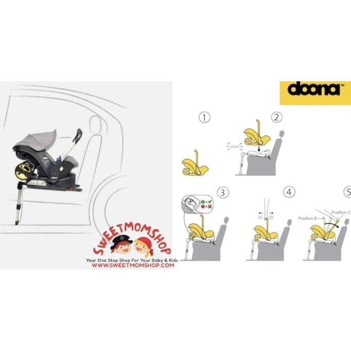 Terlaris Doona Carseat Isofix Base Ready Stok
