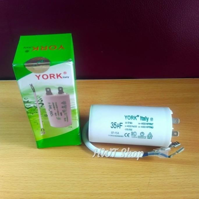 KAPASITOR 35 UF 450V YORK ~ CAPACITOR 35 UF 450V ~ KAPASITOR POMPA AIR