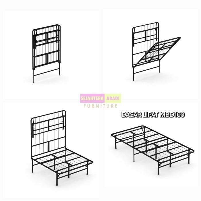 Ranjang Besi Lipat, Tempat Tidur Lipat Besi, Divan Besi Lipat, Dipan, Metal Bed Dasar Lipat Mbd Pira