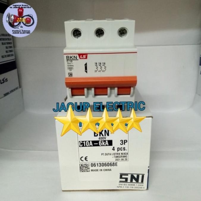 Miliki Mcb 10A-3P/Bkn C10A-6Ka-3P Mcb 10 Ampere -3P Ls Original