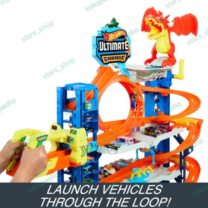 Hot Wheels City Ultimate Garage Super Garage Dragon Track Original