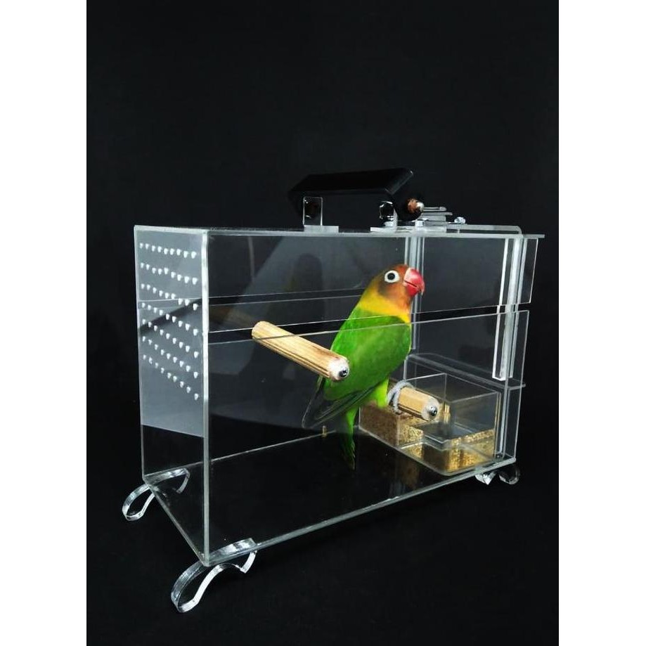 Sangkar lovebird akrilik, Lovebird mini box, kandang lovebird