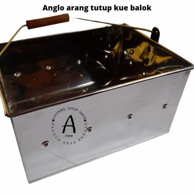 loyang tungku arang tutup kue balok