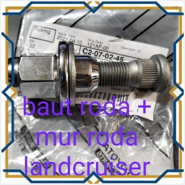 [RAJ] BAUT RODA + MUR LANDCRUISER LC100/200 ASLI ORIGINAL TOYOTA