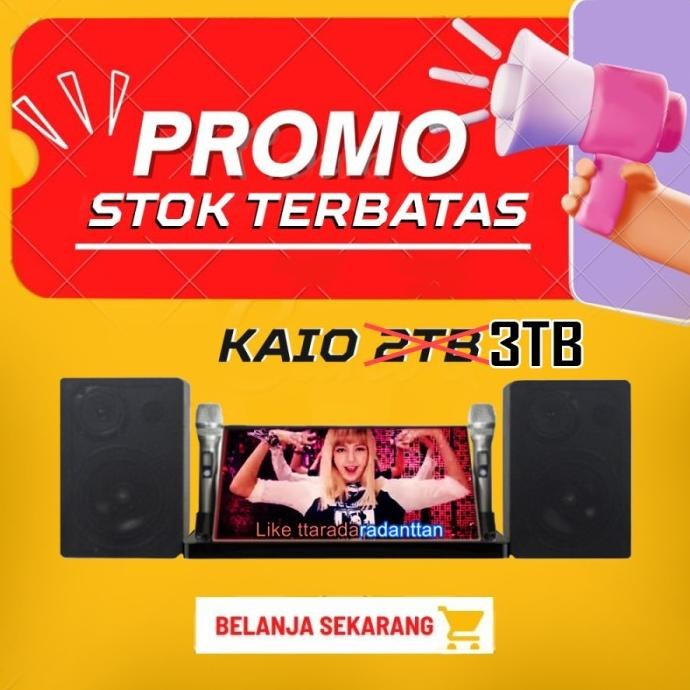 Terlaris Audiobank Kaio Smart Karaoke All In One 2 Mic Wireless Ka-10 Ka10 2Tb