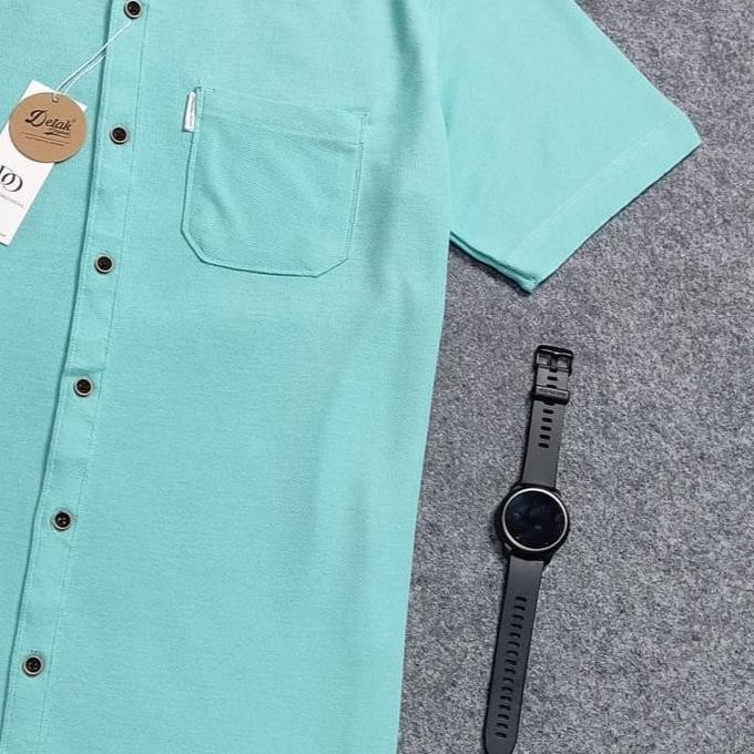 Promo Detak Original Kemeja Lacoste Polos Pria Lengan Pendek Tosca Muda