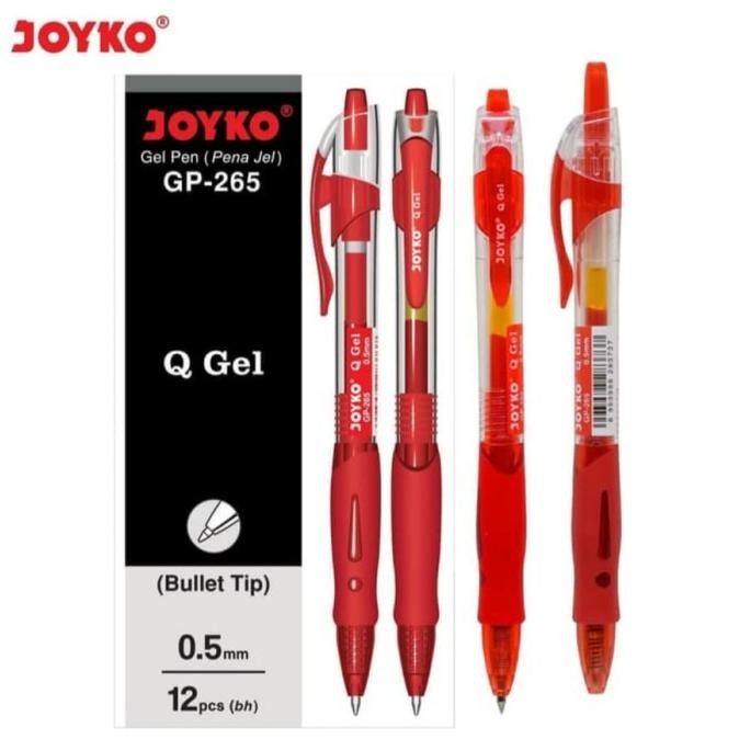 

Tersedia Pulpen Gel Joyko Gp-265 Q-Gel 0.5Mm Merah ( Perlusin )