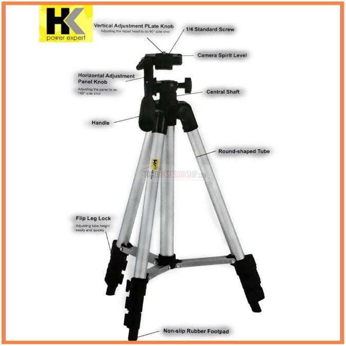Diskon HK 188 TRIPOD PORTABLE HOLDER U / TRIPOD UNIVERSAL HANDPHONE 1M