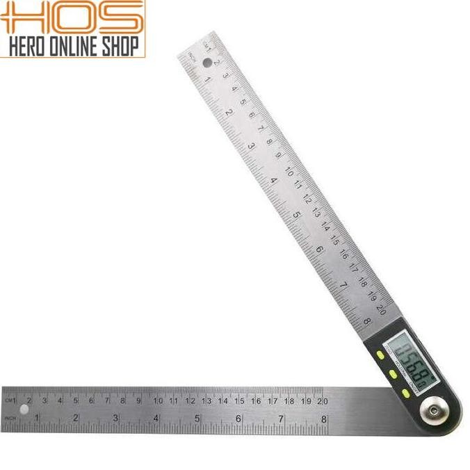 

siap kirim penggaris busur sudut derajat presisi stainless protractor angle ruler