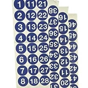 

Terlaris Stiker Bulat Nomor Huruf Angka 1 - 100 Diam3Cm