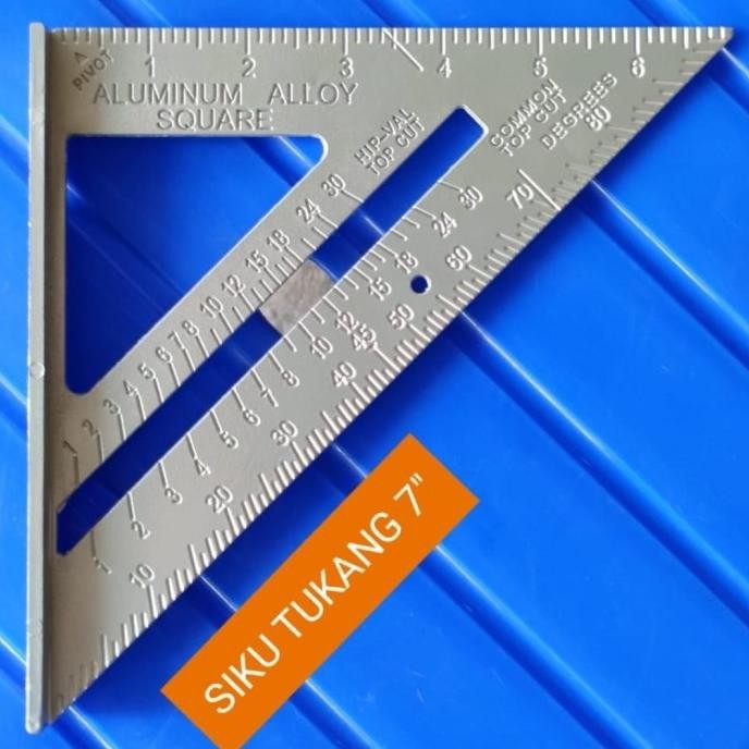 

siap kirim penggaris siku segitiga 7 inch alumunium speed square wood working