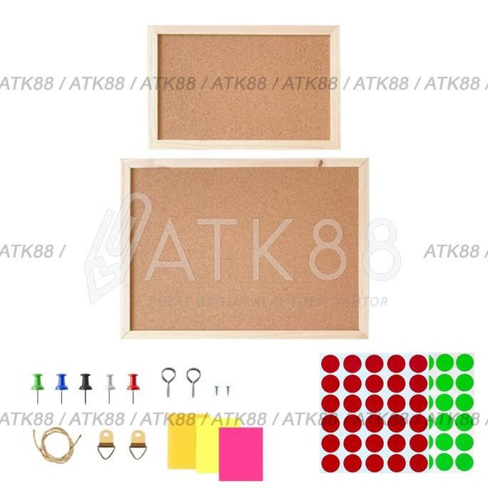 

Cork Board Message 30 x 40 cm Background Sticker Papan Mading