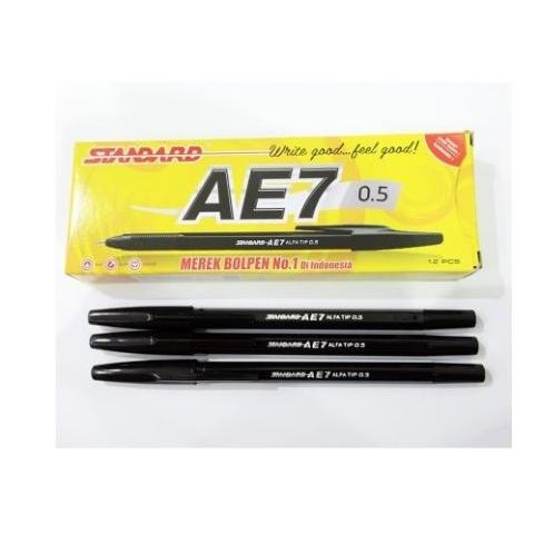 

Tersedia Pulpen Standard Ae7 /Pack- Hitam