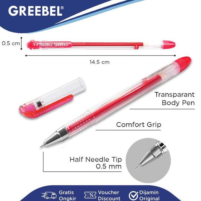 

Tersedia Greebel Pulpen Gel / Gel Pen Fine Gel Tinta Merah / Ballpen Gel Ballpoint Bolpen Bolpoin Pena Gel