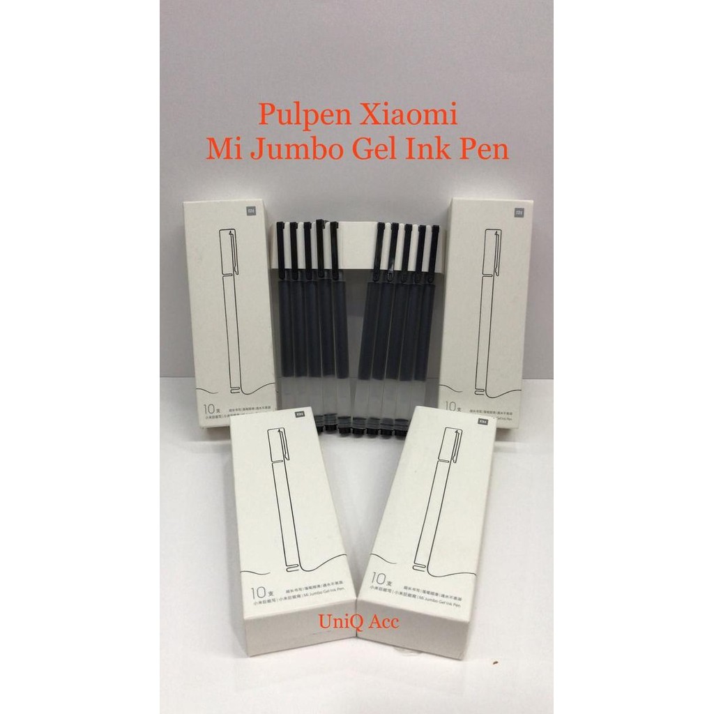 

Tersedia Pulpen Xiaomi - Mi Jumbo Gel Ink Pen Ballpoint 0.5Mm Black Isi 10Pcs