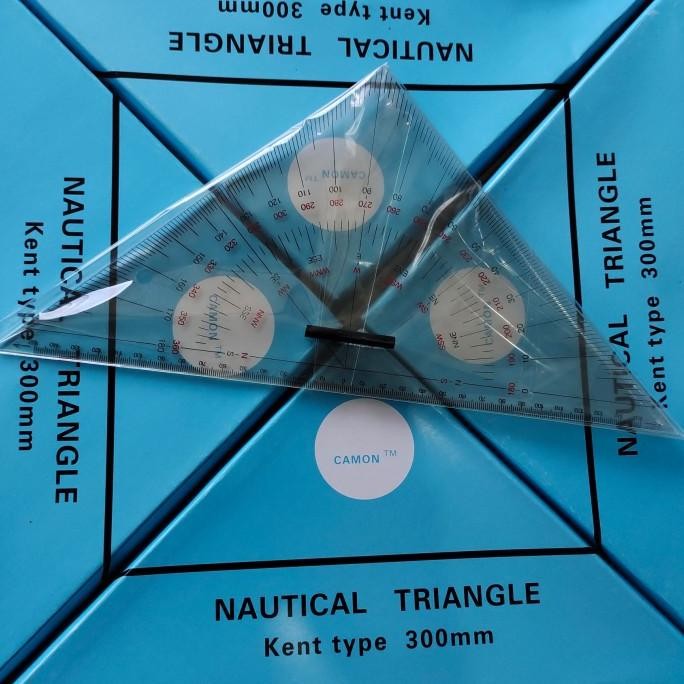 

siap kirim nautical triangle / triangle rule / penggaris segitiga kent type 300mm