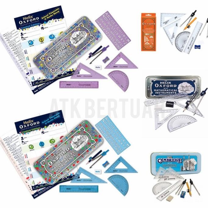 

siap kirim maped helix oxford cambridge math set busur jangka penggaris segitiga