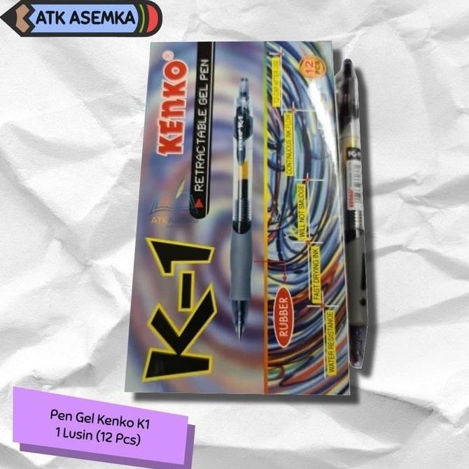 

Tersedia Pen Gel Kenko K1 / Pulpen Kenko Cetek [Lusin] Atk