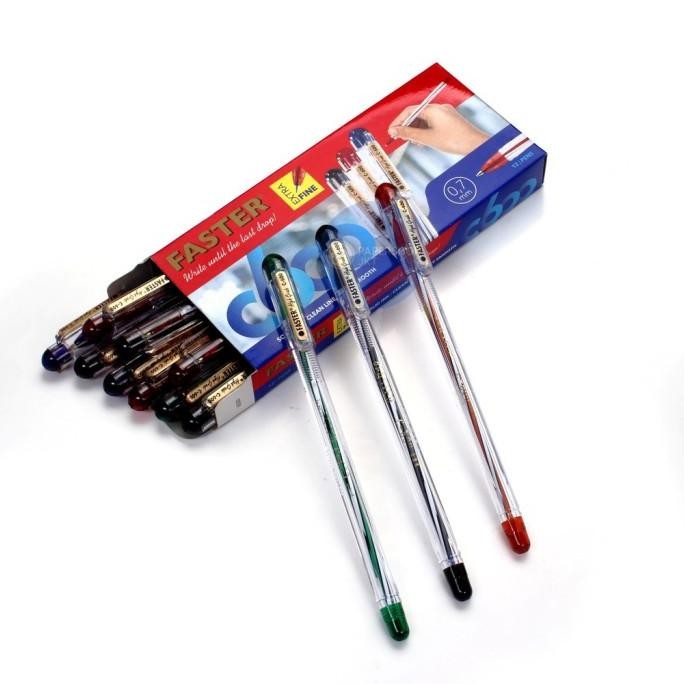 

Tersedia Faster - Pen C600 Extra Fine Pena Pulpen Ballpoint Pen - Lusin