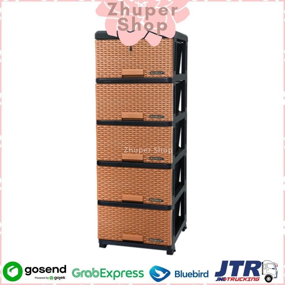 RAK LACI NAPOLLY 4 susun 5 susun KUNCI Contac 400 K1 // Contac 500 K1