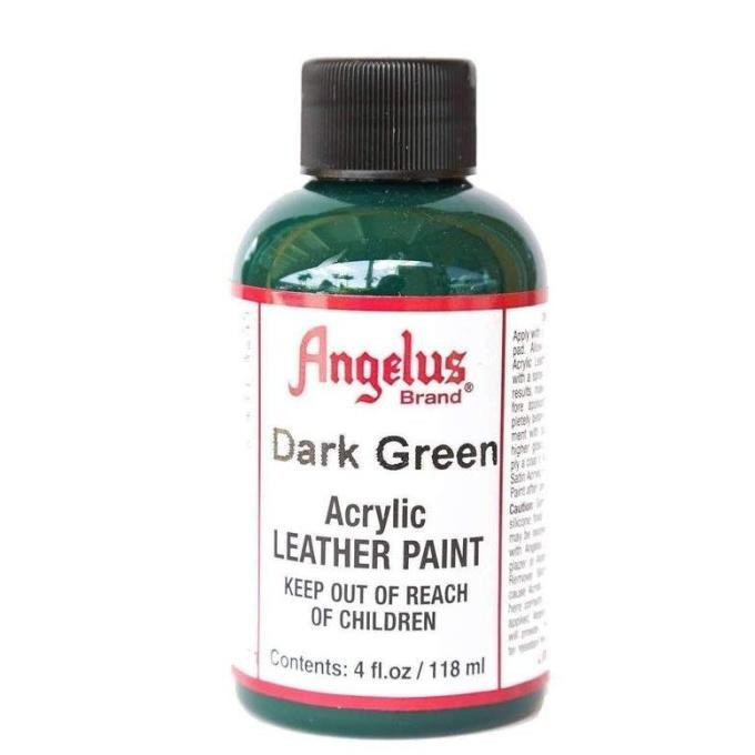 

BEBAS ONGKIR - Angelus Dark Green Acrylic Leather Paint Cat Bahan Kulit 4 Oz USA