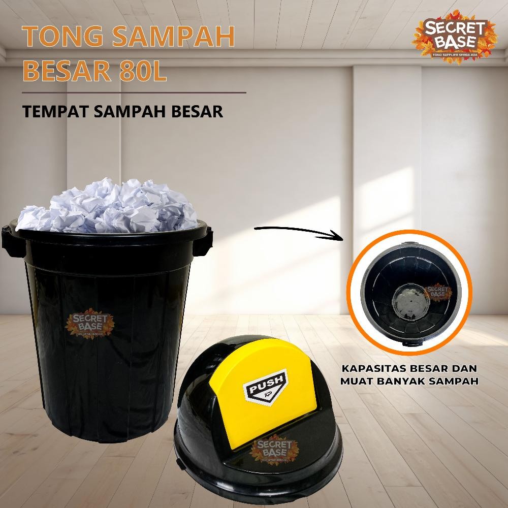 Tong Sampah Besar 80L - Tempat Sampah Besar Luar Rumah / Kotak Sampah / Bak Sampah Next Day