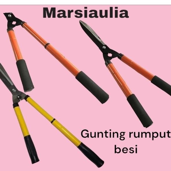 gunting potong rumput besi dahan pohon pagar bisa panjang pendek