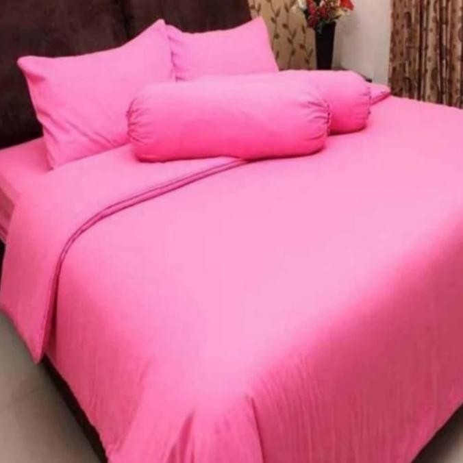 Sprei Set Polos Pink Candy