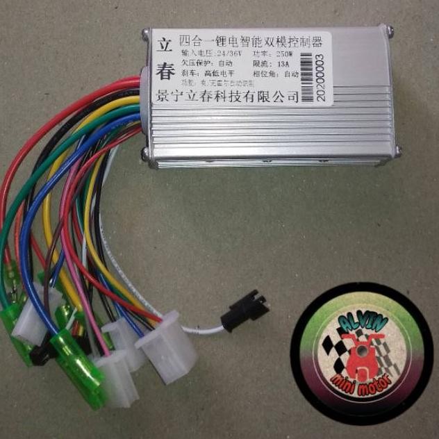 Premium Controller Sepeda Listrik 24V 36V 250W Universal Controler Bldc Brushless Kontroler 24Volt 3