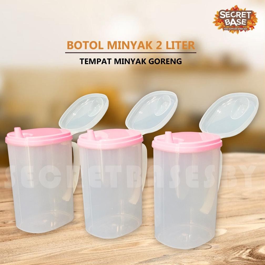 Botol Minyak 2 Liter - Tempat Minyak Goreng / Teko Plastik Serbaguna Hari Ini