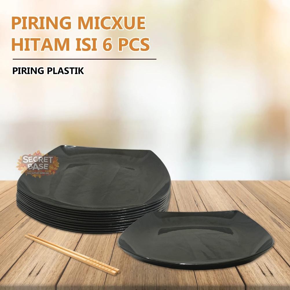 (Isi 6Pcs) Piring Ceper - Piring Makan Saji / Piring Plastik Tebal Diskon