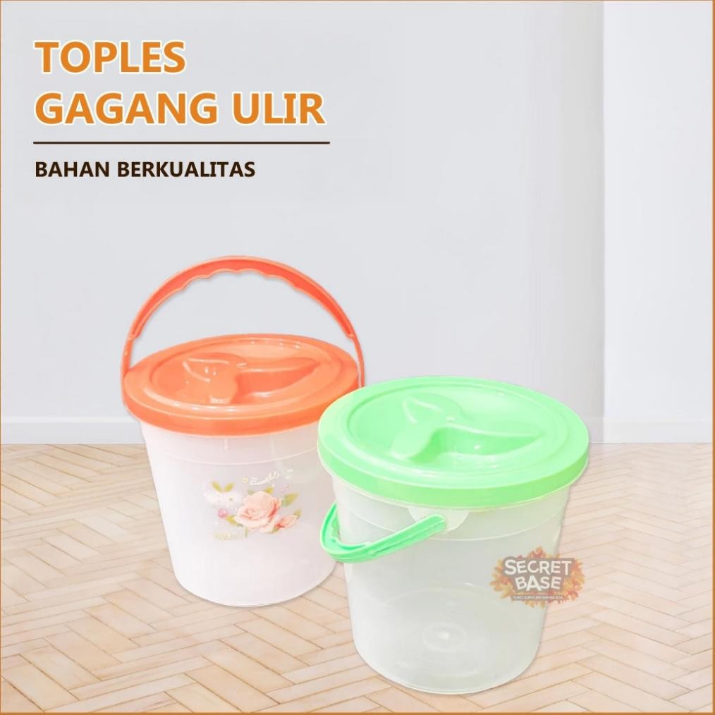Toples Gagang Ulir - Toples Hajatan Murah/ Tas Belanja /Toples Plastik / Toples Kerupuk Promo