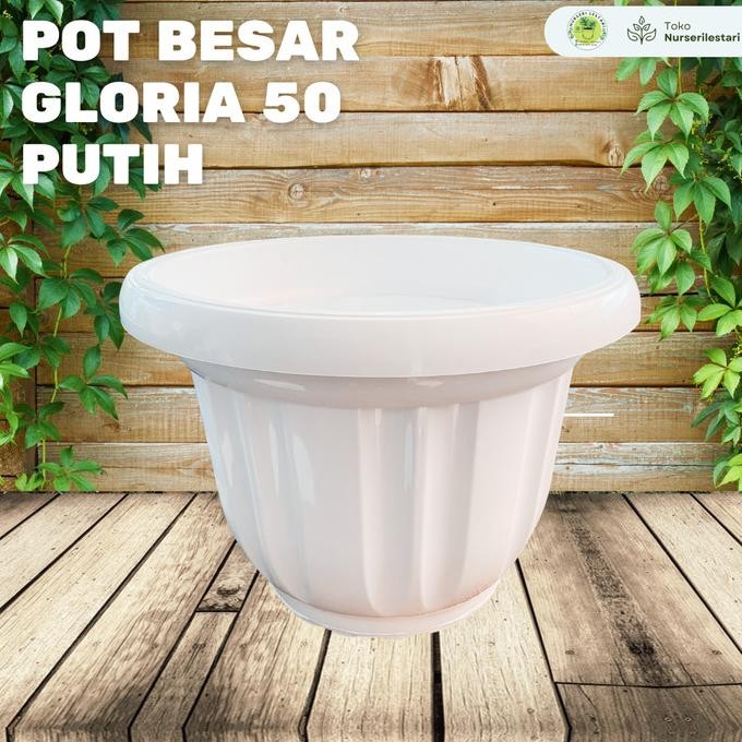 Pot Plastik Besar Gloria 50 Putih