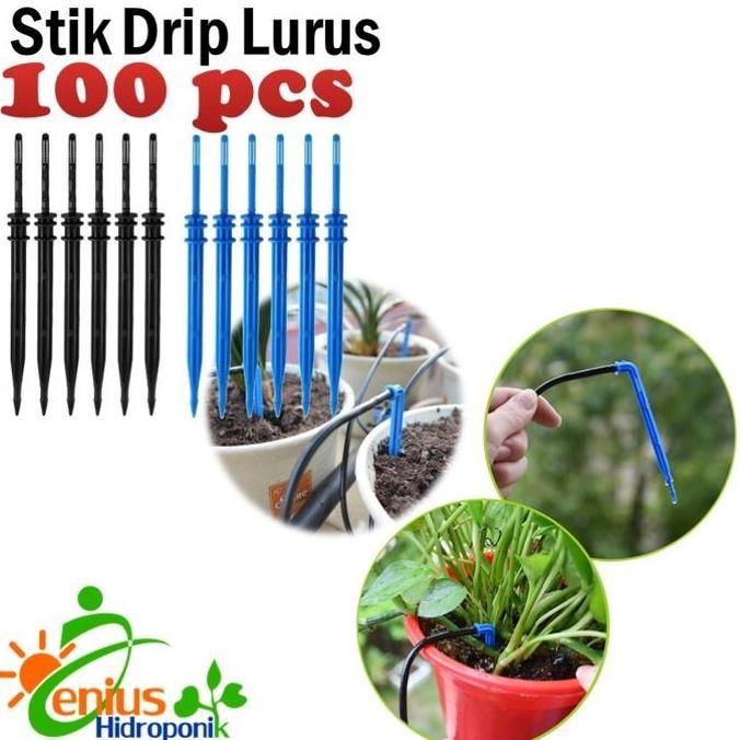 Grosir 100 pcs Stik Drip Lurus / Stick Dripper / Irigasi Tetes