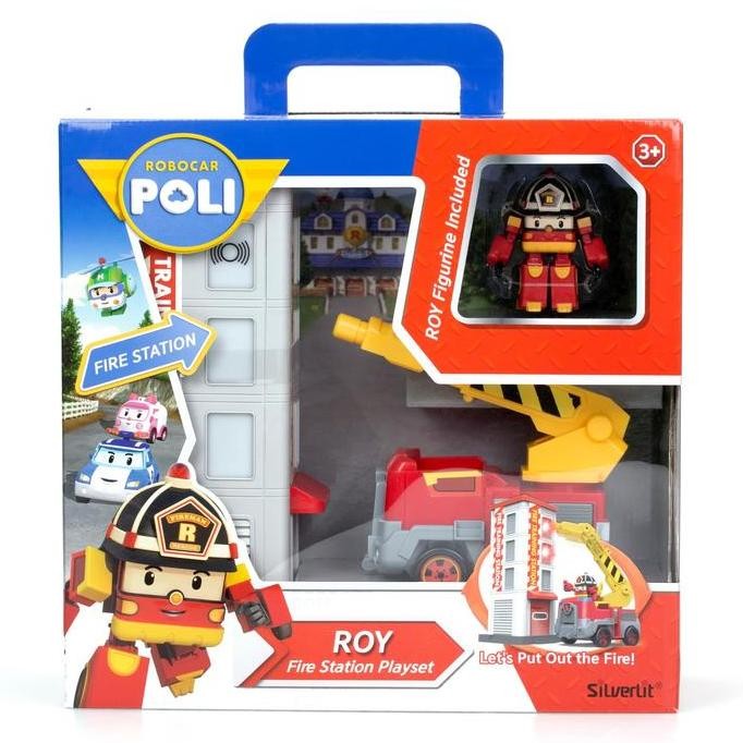 Murah Silverlit Robocar Poli Roy Fire Station Playset 83409 Mainan Robocar Non COD