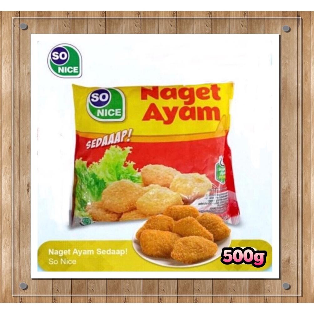 

Premium So Nice Sedaaap Naget Ayam 500Gr - Nugget Berkualitas