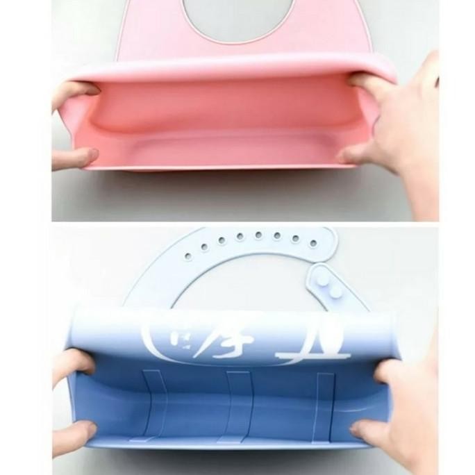 Celemek makan dewasa addult APRON BIB TAHAN AIR waterproof silicone