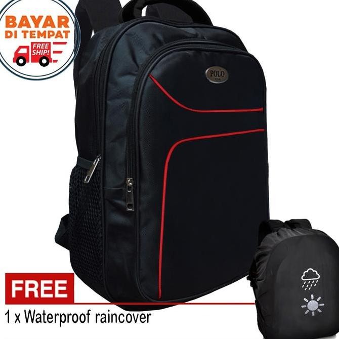 [Metric] Polo Tas Pria Tas Ransel Pria M18 Tas Polo Tas Ransel Polo Tas Sekolah Tas Ransel Laptop + 