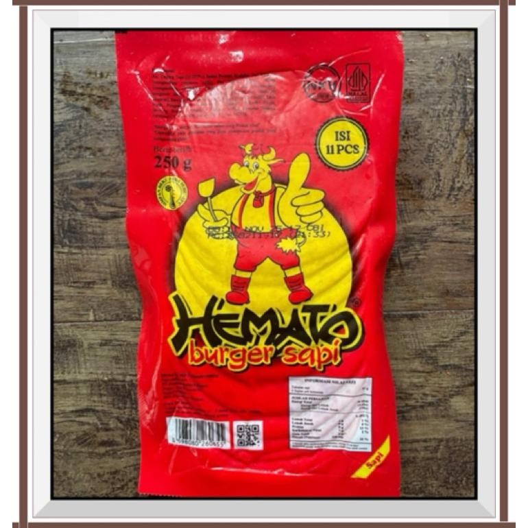 

Berkualitas Hemato Burger Sapi 250 Gr - Beef Burger Berkualitas