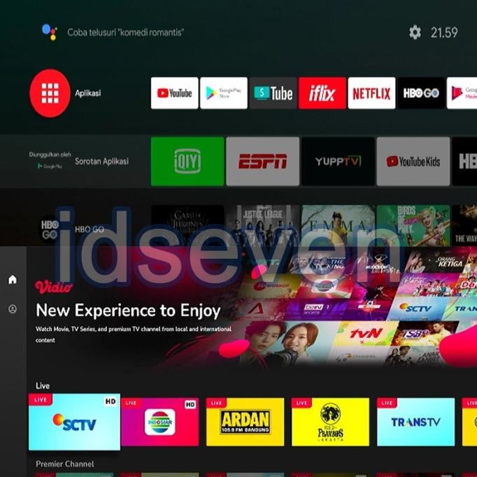 Android TV BOX V5 Hybrid ROOT UNLOCK RAM 2GB Full Aplikasi 4K HD