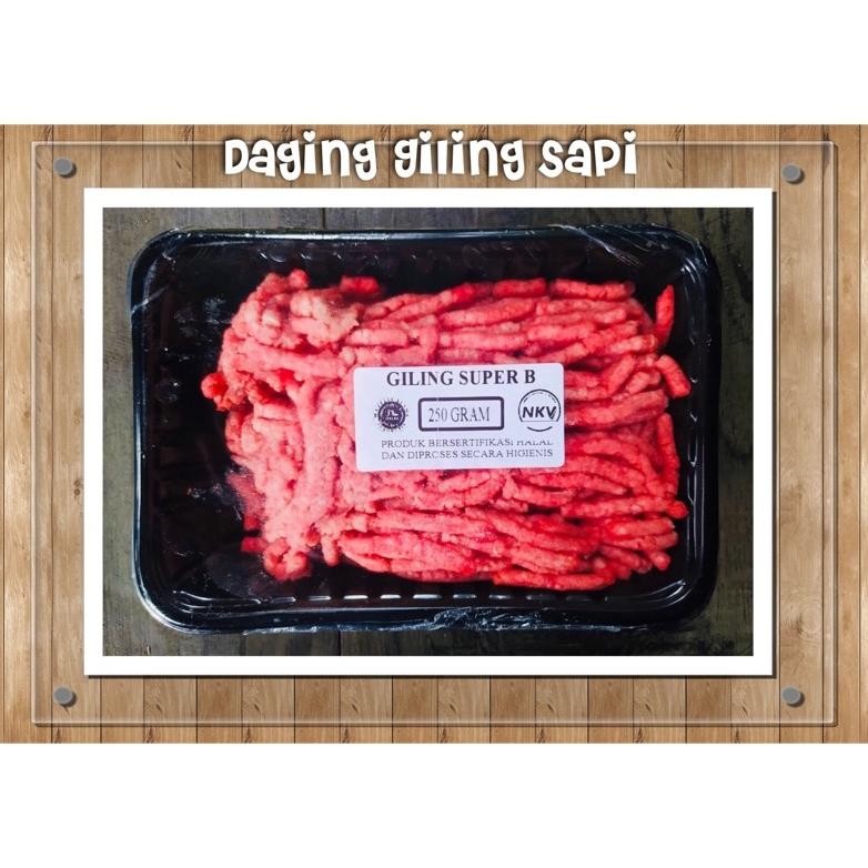 

Promo Daging Giling Sapi Super B 250Gr Berkualitas
