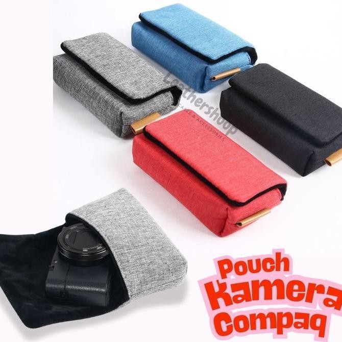 BEST POUCH LINEN SARUNG KAMERA DIGITAL POCKET RX100II RX100III ZV-1F ZV-1M2 HX99 WX500 SX740 SX740HS