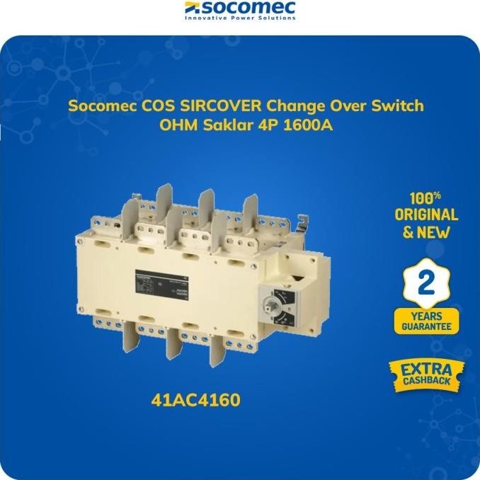 Spesial Socomec Cos Sircover Change Over Switch Ohm Saklar 4P 1600A