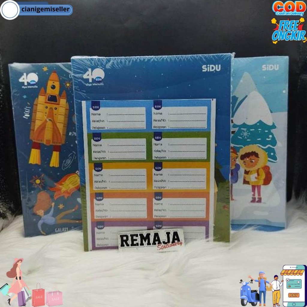 

Buku Tulis Sidu 32 & Sidu 38 ( Khusus Isi 38 Free Stiker Nama 10 Pcs ) D Sale