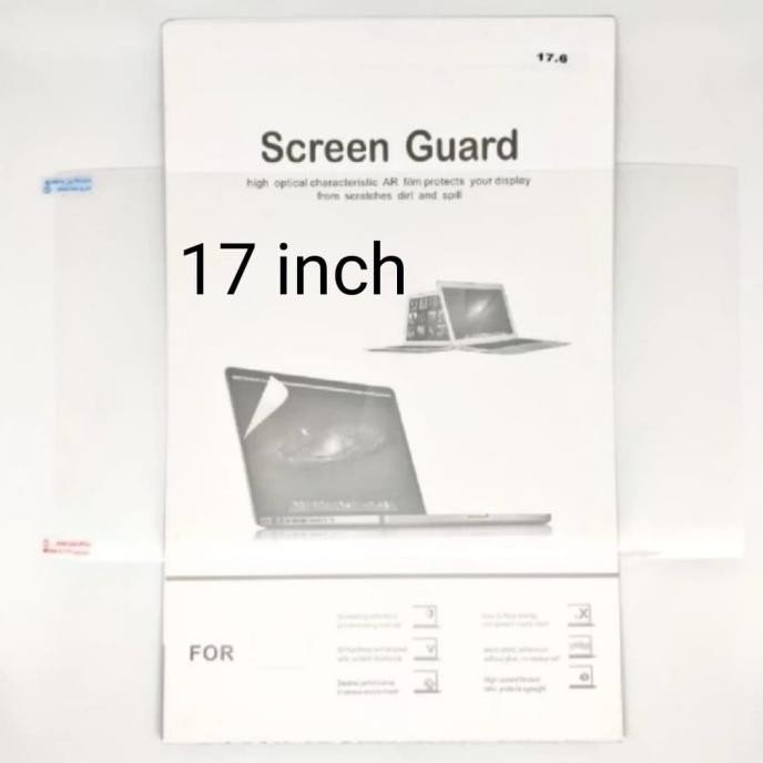 screen protector pelindung layar anti gores laptop 17" inch