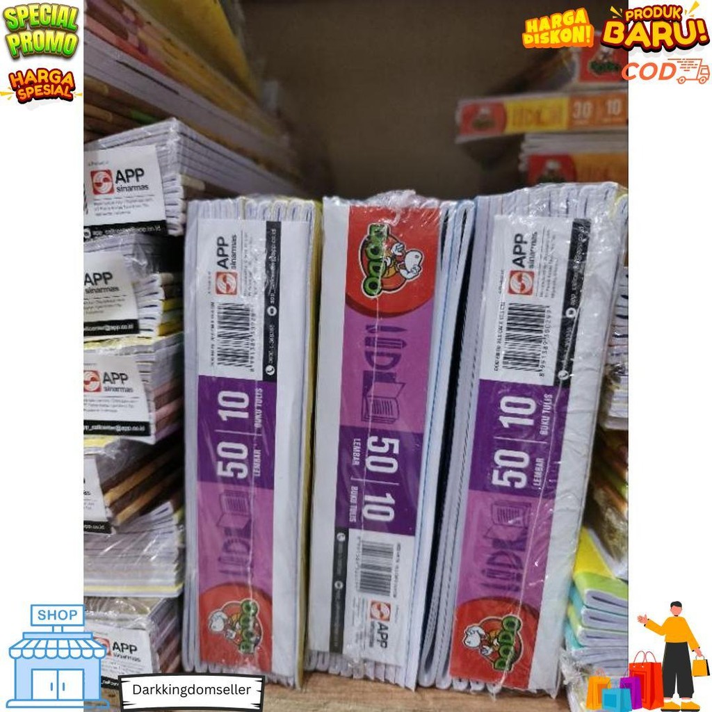 

Buku Tulis Dodo 50 1Pak(10Buku) D Promo 4.4