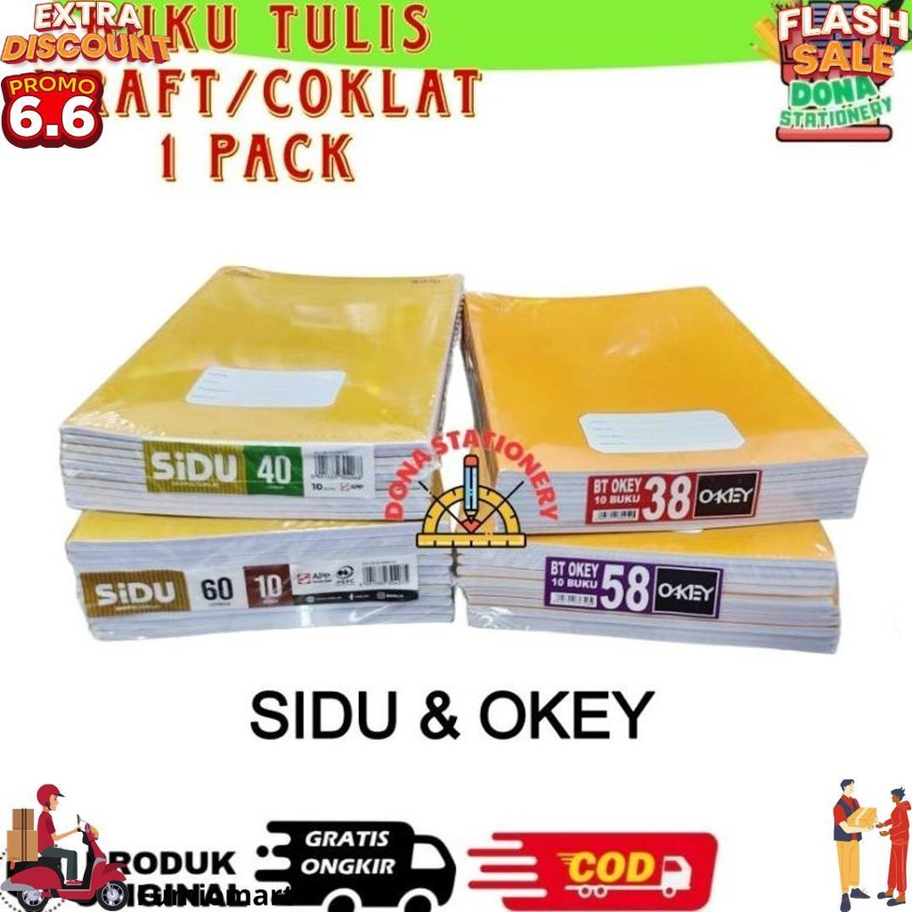 

[ Pack ] Buku Tulis Sidu Sampul Coklat | Buku Tulis Sidu 40 Lembar | Buku Tulis Sudah Di Sampul | Buku Tulis Sidu Coklat D Sale
