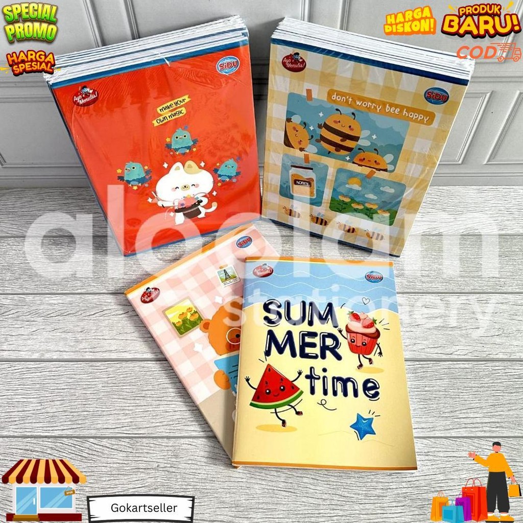 

Satu Pack ( 10 Pcs ) Buku Tulis Sinar Dunia 38 Sidu 38 D Promo 4.4